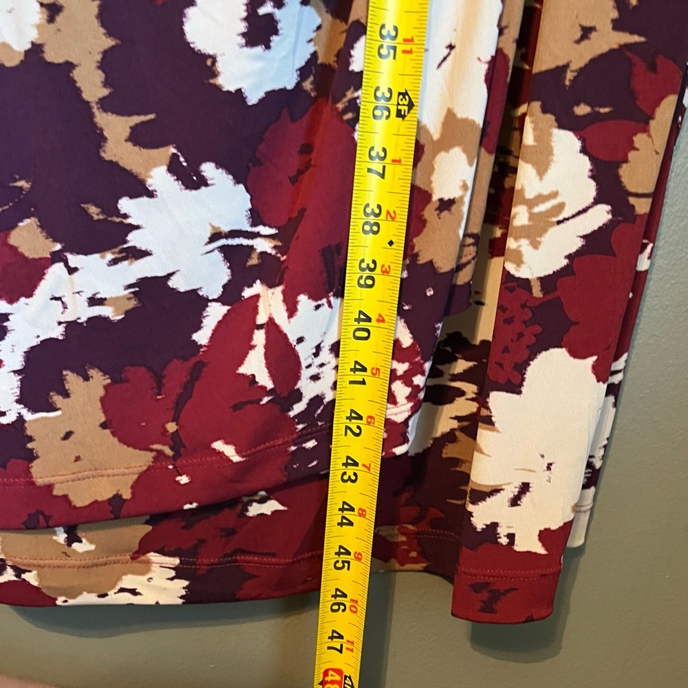 NWOT Calvin Kleins Sz 22 Women’s Floral Gold Stone Faux-Wrap Midi Dress Ret $139 - Picture 13 of 15